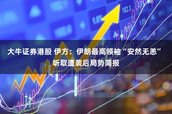 大牛证券港股 伊方：伊朗最高领袖“安然无恙” 听取遭袭后局势简报