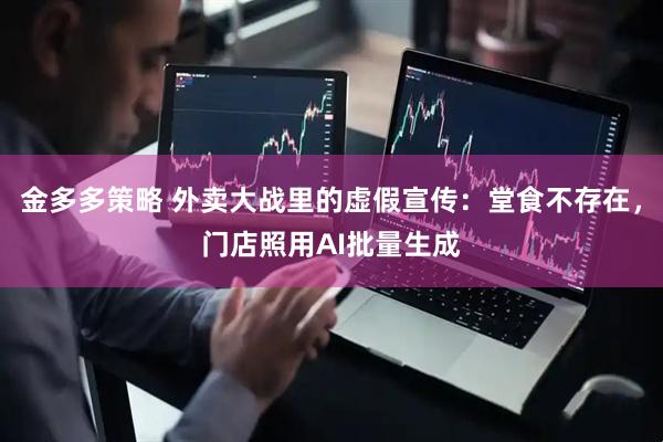 金多多策略 外卖大战里的虚假宣传：堂食不存在，门店照用AI批量生成