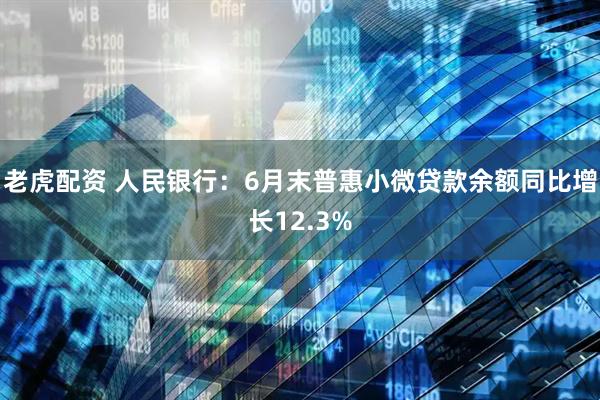 老虎配资 人民银行：6月末普惠小微贷款余额同比增长12.3%