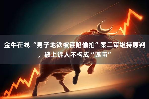 金牛在线 “男子地铁被诬陷偷拍”案二审维持原判，被上诉人不构成“诬陷”